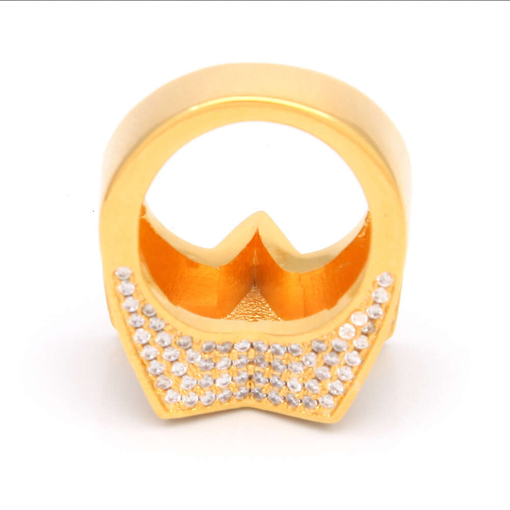 moissanite ring mens diamond ring passed GRA Diamond Five-pointed star Mens star ring Hip Hop trendy ring moissanite diamond 18k gold sterling silver 
