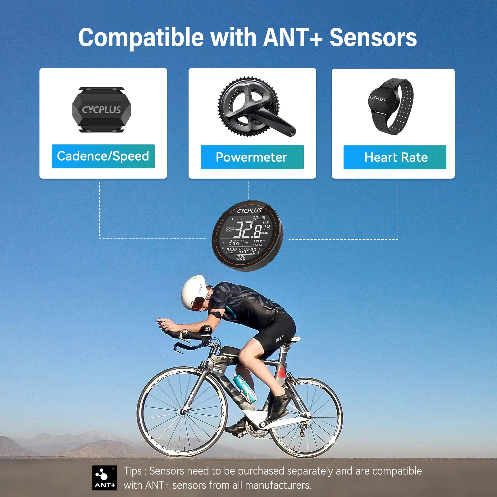 Bike Computers CYCPLUS M2 GPS Bicycle Computer Cycling Speedometer Bike Accessories Speed Odometer Waterproof Bluetooth ANT for Road Bike MTB 231218
