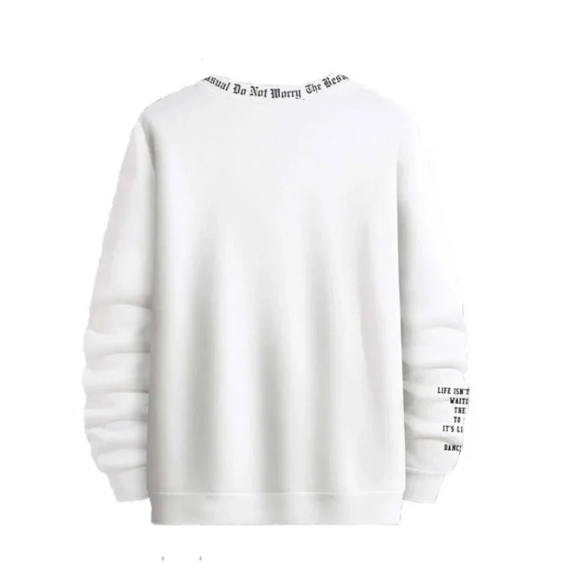 Mens Hoodies Sweatshirts Fashion Solid Color Casual Print Sweatshirt Man Long Sleeve Sport T Shirt 231218