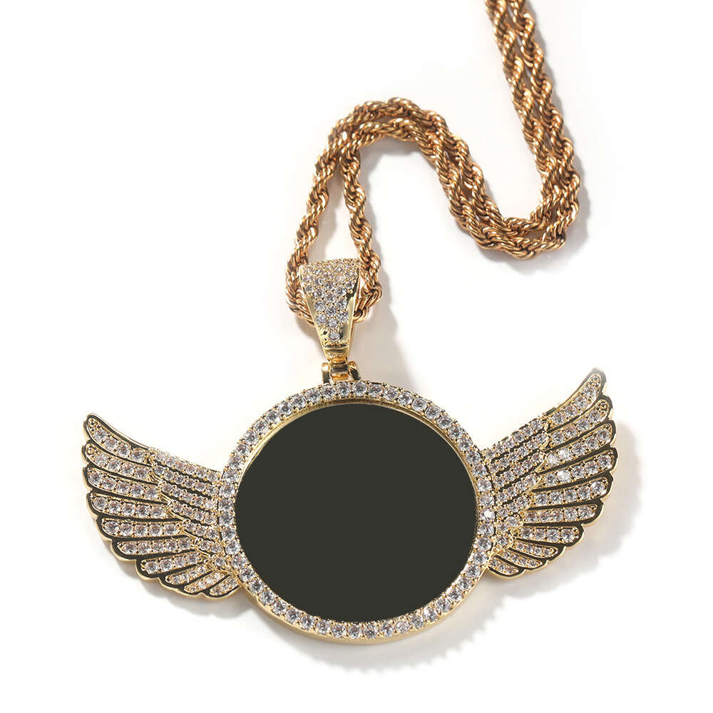 Hip Hop personality pendant DIY cpreative photo cuban chain dia necklace jewelry moissanite gold sterg sier