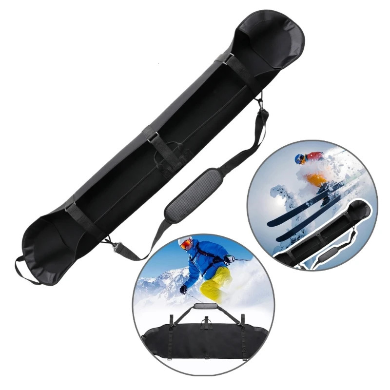 Ski Snowboard Bags Ski Snowboard Bag Scratch-Resistant Backpack Monoboard Plate Protective Case Skiing Snowboarding Snowboards Skis Carry Bag 231218