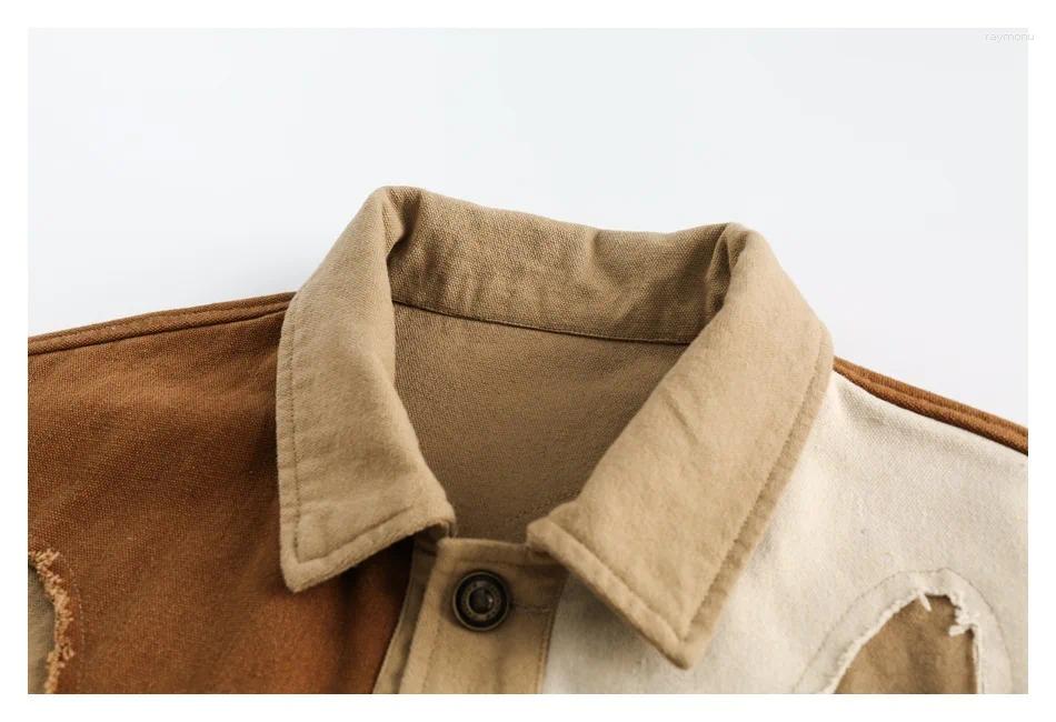 Men's Jackets Patchwork Varsity Jacket Unisex Mens Letterman For Men 2023 Cotton Vintage Colored