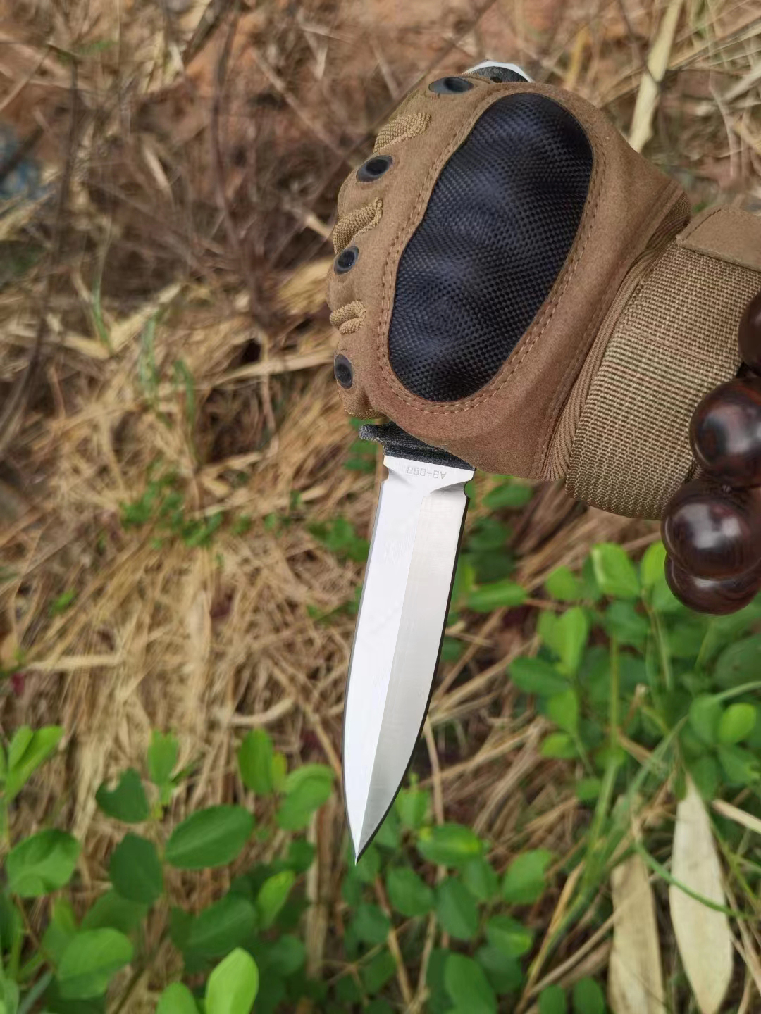 High Quality Strong Fixed Blade Knife A8 knife Satin Double Edge Blade Full Tang G10 Handle Hand Made Tactical Straight Knives with Kydex