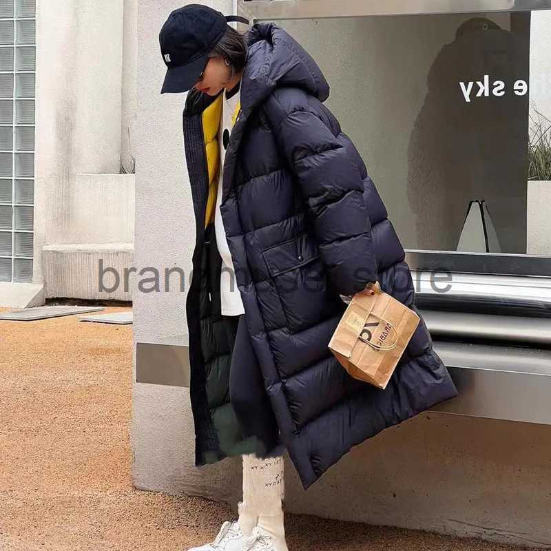 Women's Down Parkas Janveny Fashion Thickness Puffer Coat Women Oversize Winter White Duck Down Jacket Ladies Puffy Warm Snow Parkas Female Outwe
