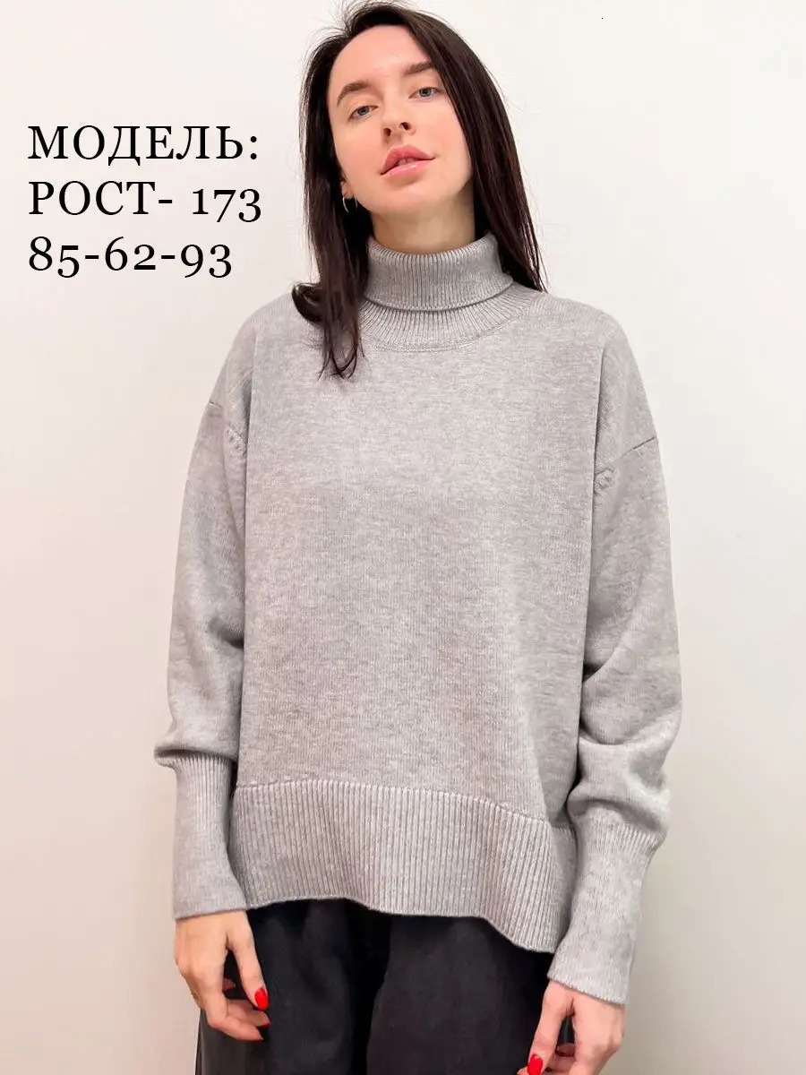 Women's Sweaters Candy Color Turtleneck 2023 Autumn Loose Orange Oversize Sweater Knitted Top with Sleeves Pullovers for Women Jumpers 231218