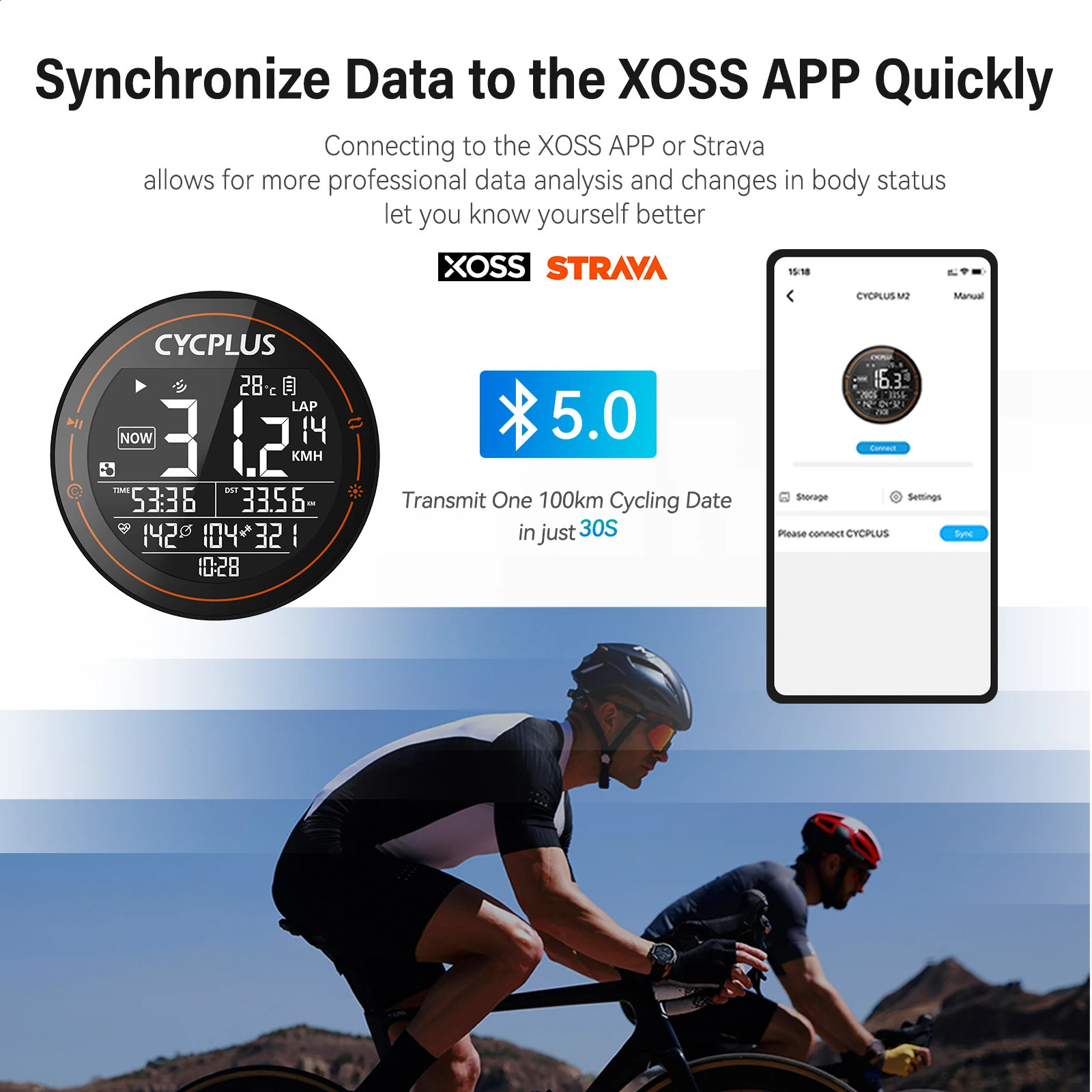 Bike Computers CYCPLUS M2 GPS Bicycle Computer Cycling Speedometer Bike Accessories Speed Odometer Waterproof Bluetooth ANT for Road Bike MTB 231218