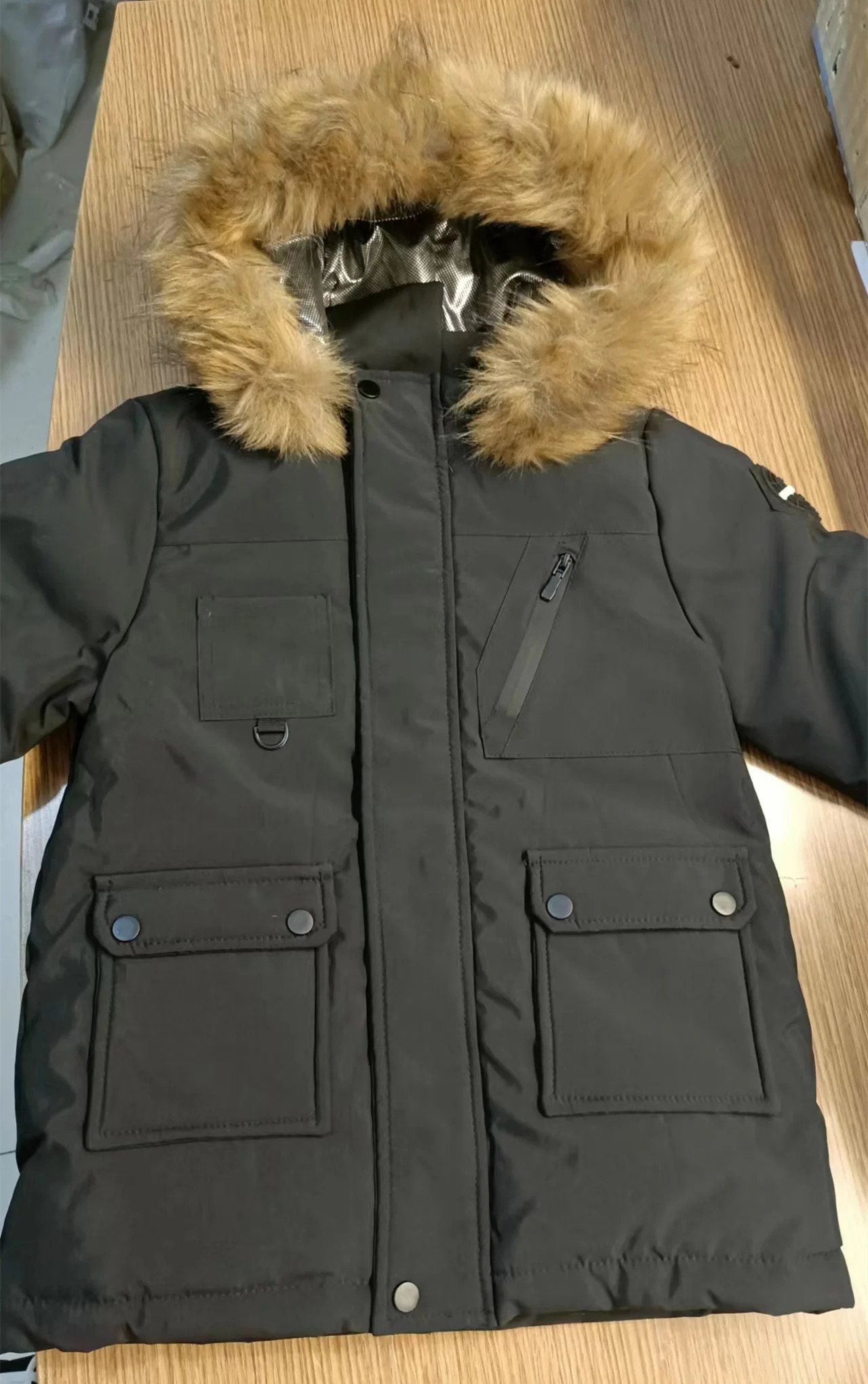 Down Coat Children Winter Jacket Boy toddler girl clothes Thick Warm Hooded faux fur Kids Parka spring Teen clothing Outerwear 231218