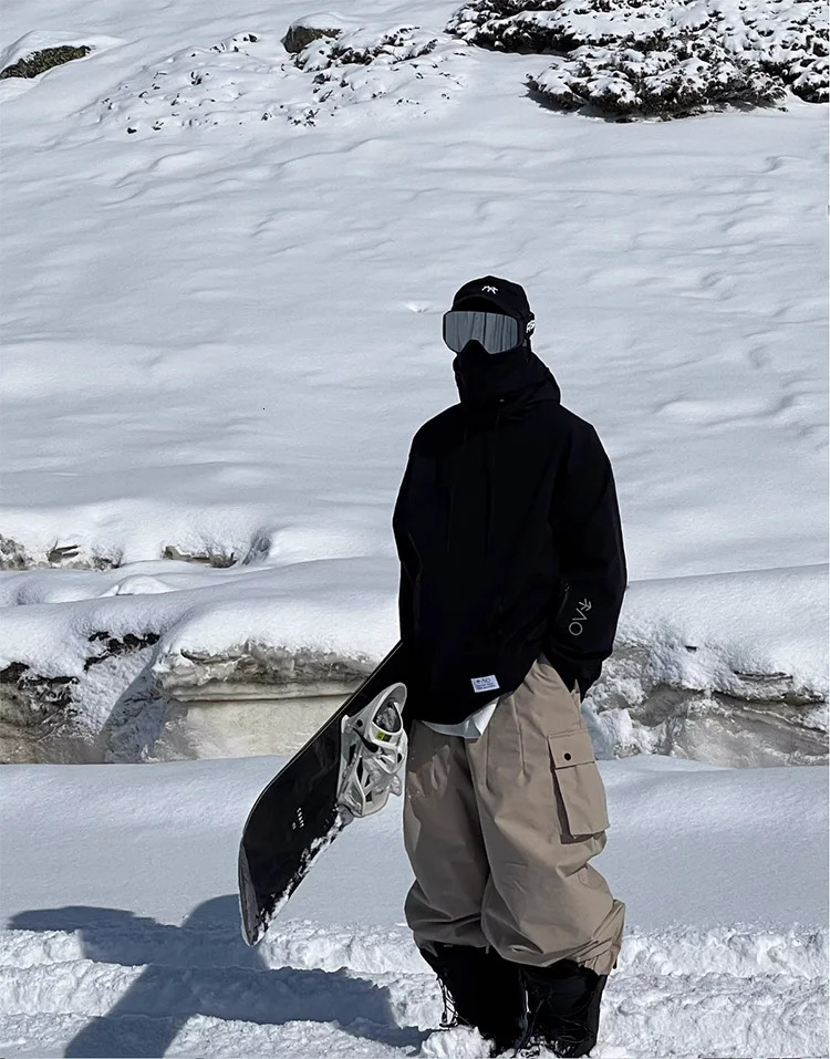 6 Color Oversize Ski Hoodie Men Women Warm Windproof Waterproof Snow Jacket Snowboarding Jackets Equipment 231220