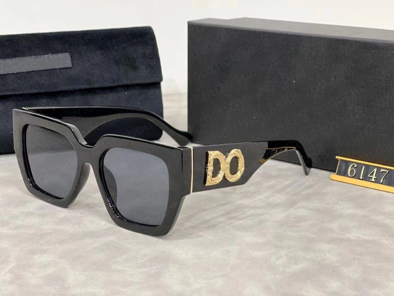 2024Sunglasses for Men and Women Classic Big Frame Sun Glasses For Female Trendy Outdoor Eyeglasses Shades UV400 Sunglasses UV protection6147