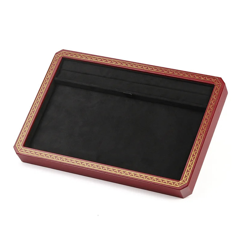 Jewelry Boxes Fashion PU Leather Jewelry Ring Jewelry Display Organizer Box Tray Holder Earring Jewelry Storage Showcase 231219
