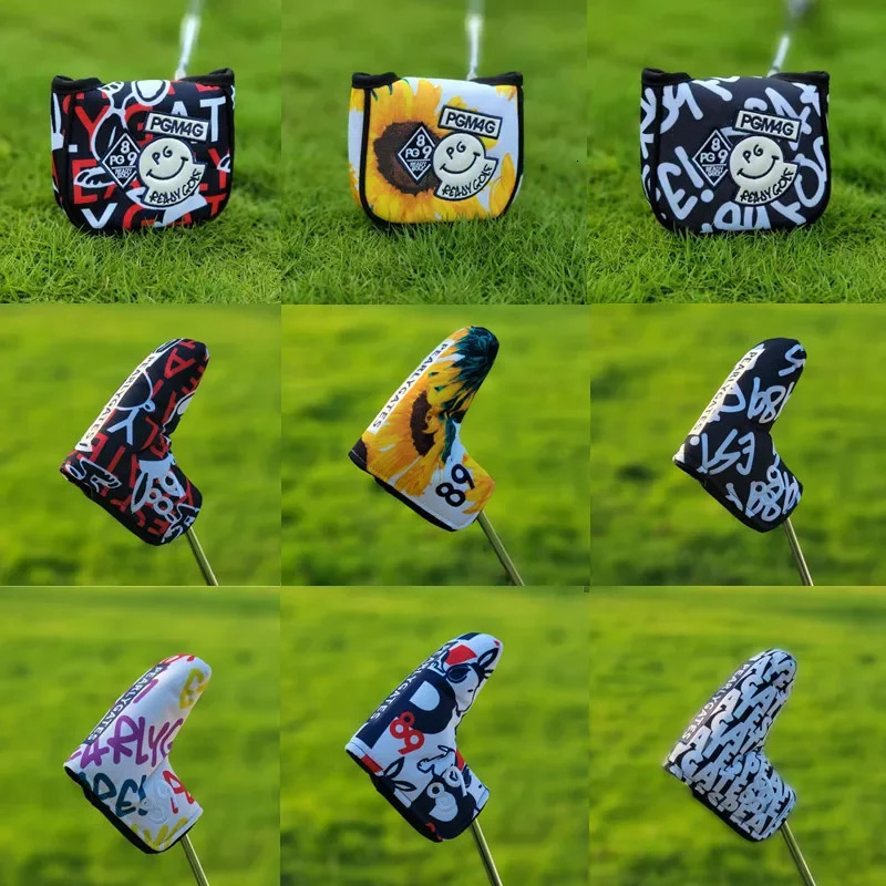 Other Golf Products Many Styles Magnetic Putter Cover Club Head Covers for Leather Blade Headcover 231219