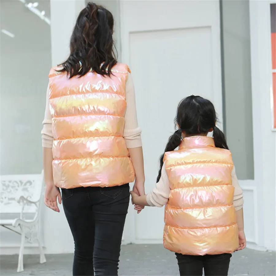 Matching Family Clothing Child Waistcoat Cotton Girls Boys Vest Kids Jacket Family Look Children Outerwear 231220