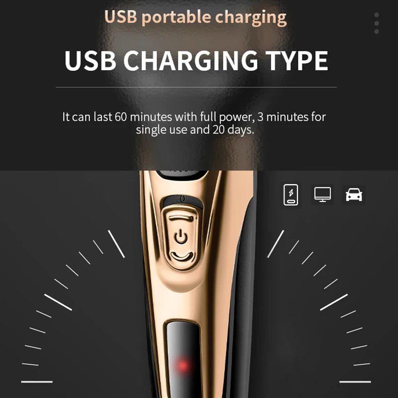 Kemei 3in1 grooming kit electric shaver for men beard hair trimmer body nose ear shaving machine face razor rechargeable 231219