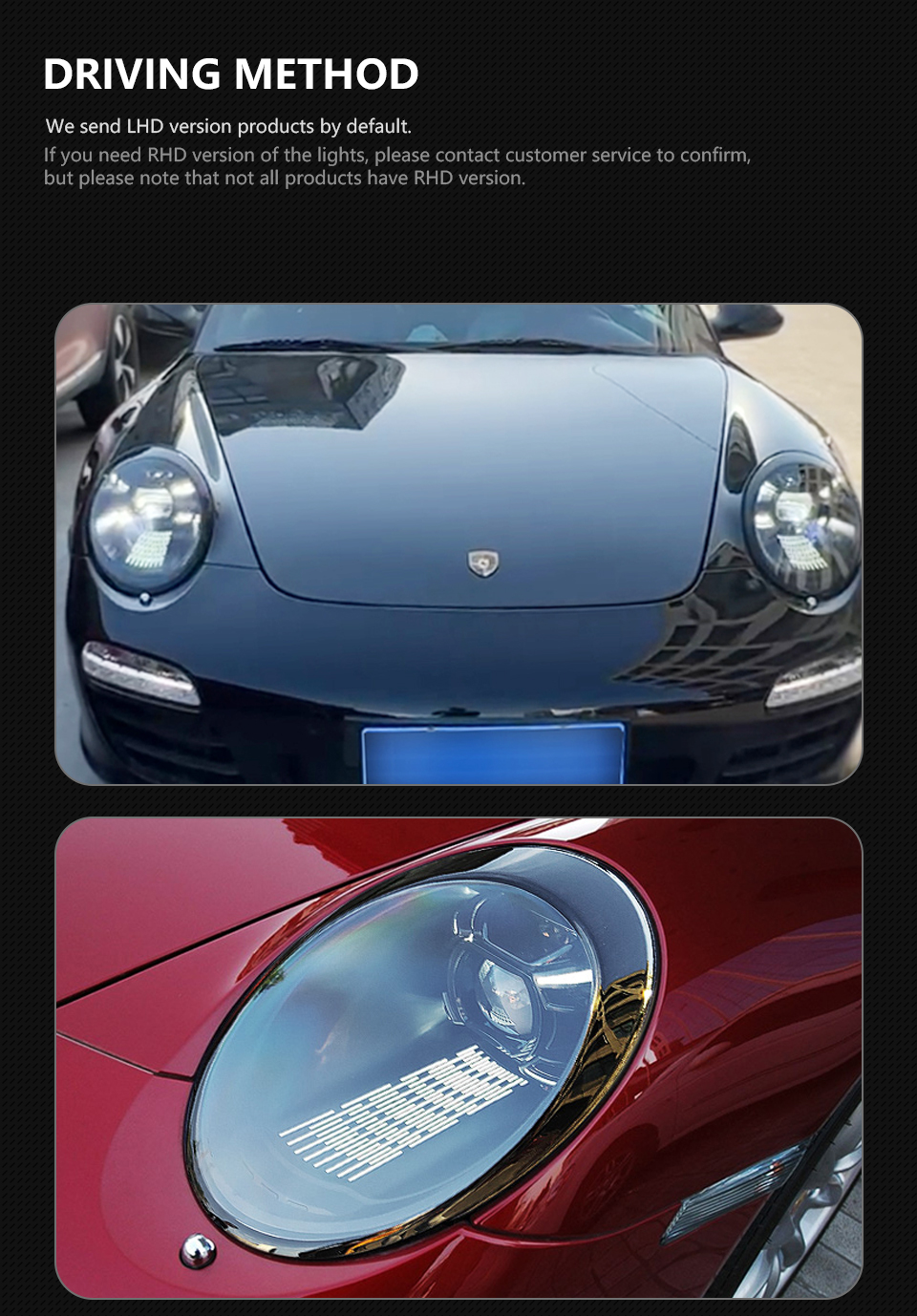 Car LED Headlight For Porsche 997.1 997.2 2005-2012 911 Front Lamp LED Signal Light Head Lights Assembly