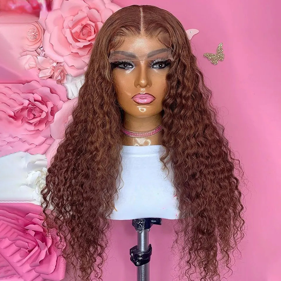 2024 13x4 Body Wave Lace Front Human Hair Wigs 250% Brazilian Water Wave Lace Frontal Wig For Women Blonde/Red/Grey Synthetic Wig Cosplay