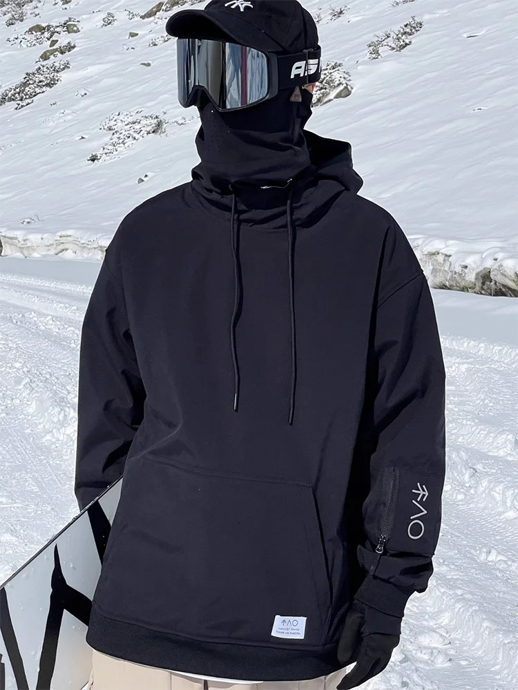 6 Color Oversize Ski Hoodie Men Women Warm Windproof Waterproof Snow Jacket Snowboarding Jackets Equipment 231220