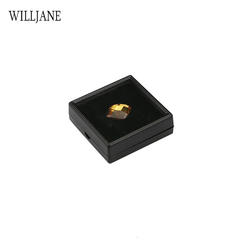 Jewelry Boxes Wholesale Loose Diamond Gemstone Storage Collection Display Box Top Glass Beads Organizer Show Case Square Gems Holder Container 231219