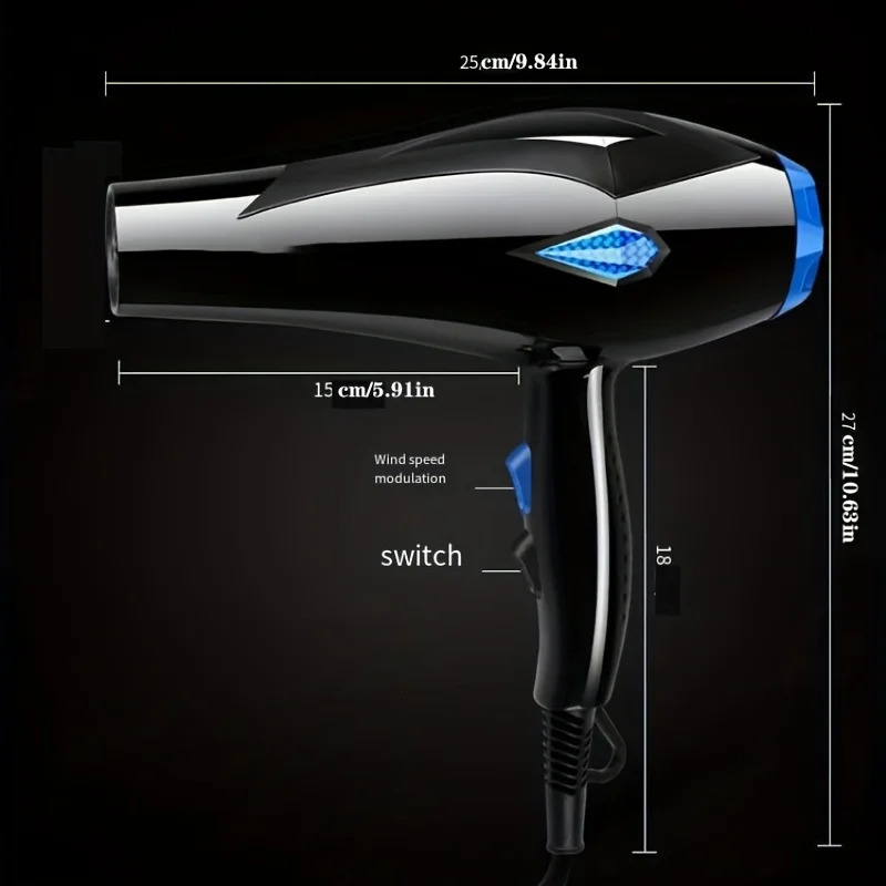 Professional Hair Dryer Set Blow DC Motor Fast Drying with 2 Speed 3 Heat Diffuser Nozzle Concentration Comb For Home 231220