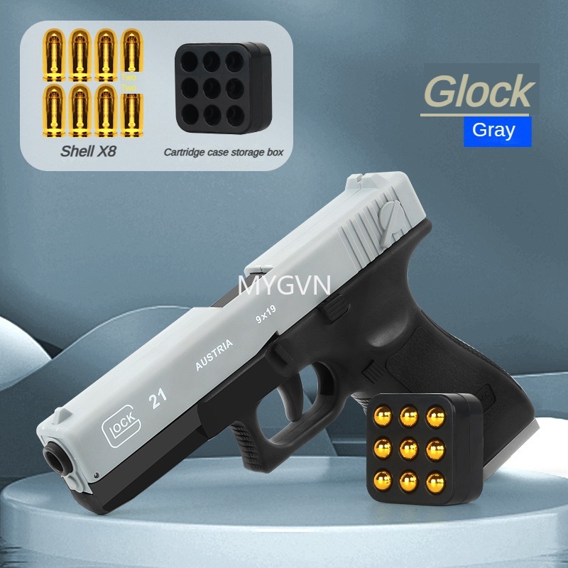 G17 M1911 Pistol Soft Bullet Toy Gun Manual Shell Ejection Blaster Launcher Child Adults Model Boys Birthday Gifts Outdoor Games