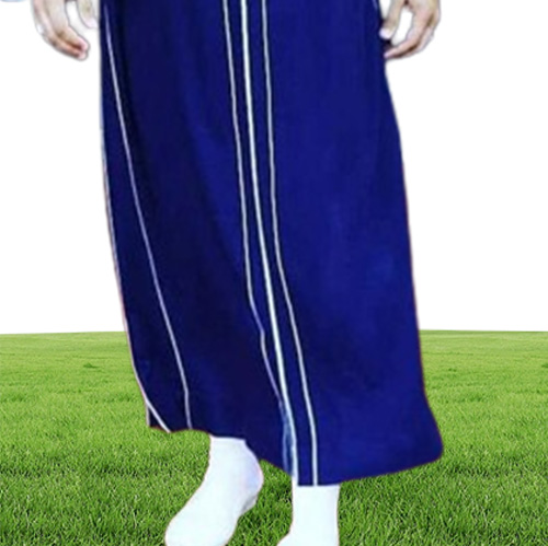 Ethnic Clothing Traditional Muslim Eid Middle East Jubba Thobe Men Arab Robes With Long Sleeves Gifts For HusbandEthnic