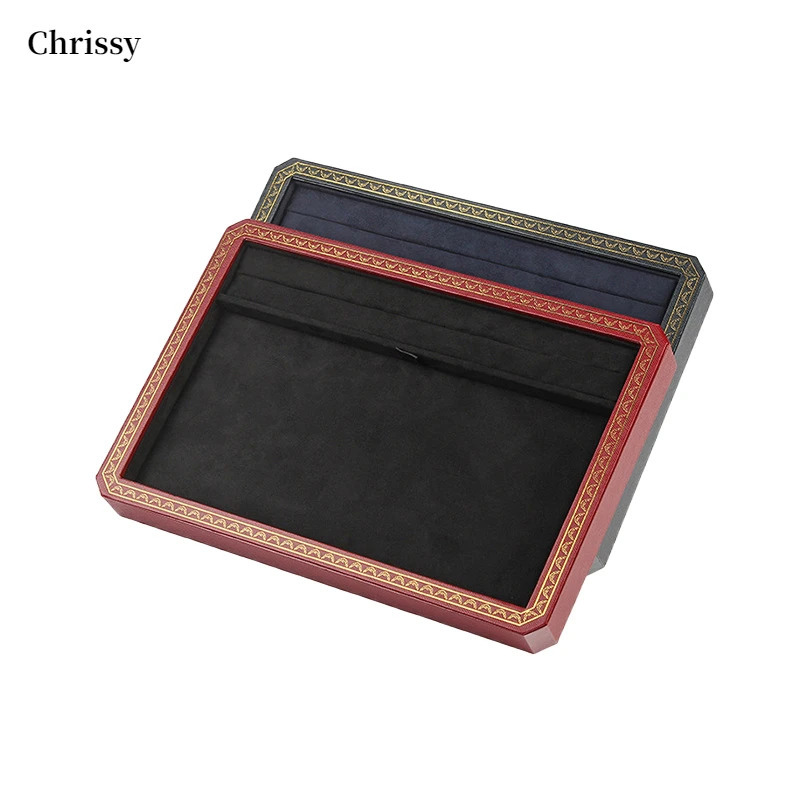 Jewelry Boxes Fashion PU Leather Jewelry Ring Jewelry Display Organizer Box Tray Holder Earring Jewelry Storage Showcase 231219