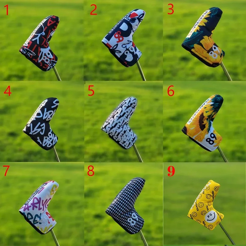 Other Golf Products Many Styles Magnetic Putter Cover Club Head Covers for Leather Blade Headcover 231219