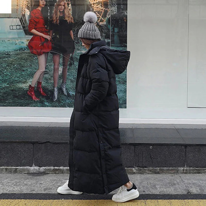 Women's Down Parkas Parka Coat Extra Maxi Long Winter Jacket Women Hooded Big Size Female Lady Windbreaker Overcoat Outwear Clothing Quilted 2312