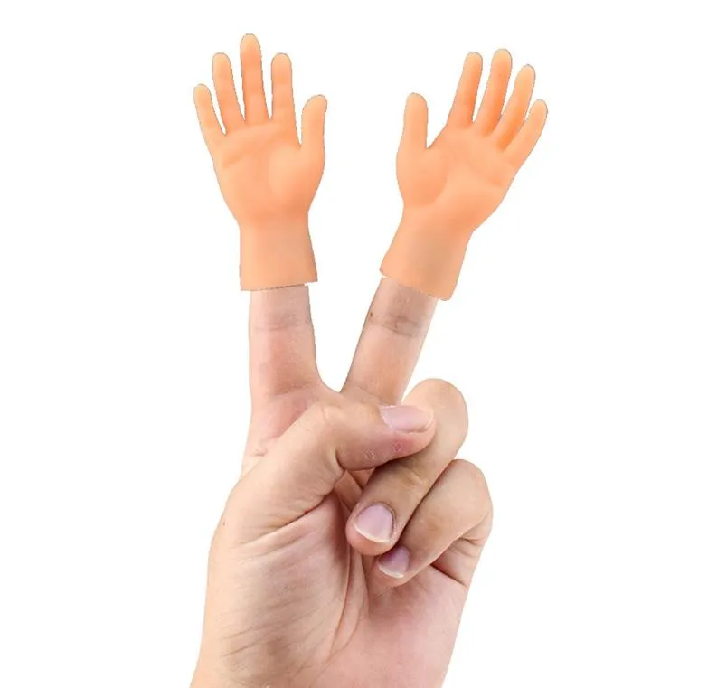 Tiny Hands Feet for Fingers Puppets Novelty Games Premium Small Rubber High Five Gesture Hand Foot Left Right Party Props ZZ
