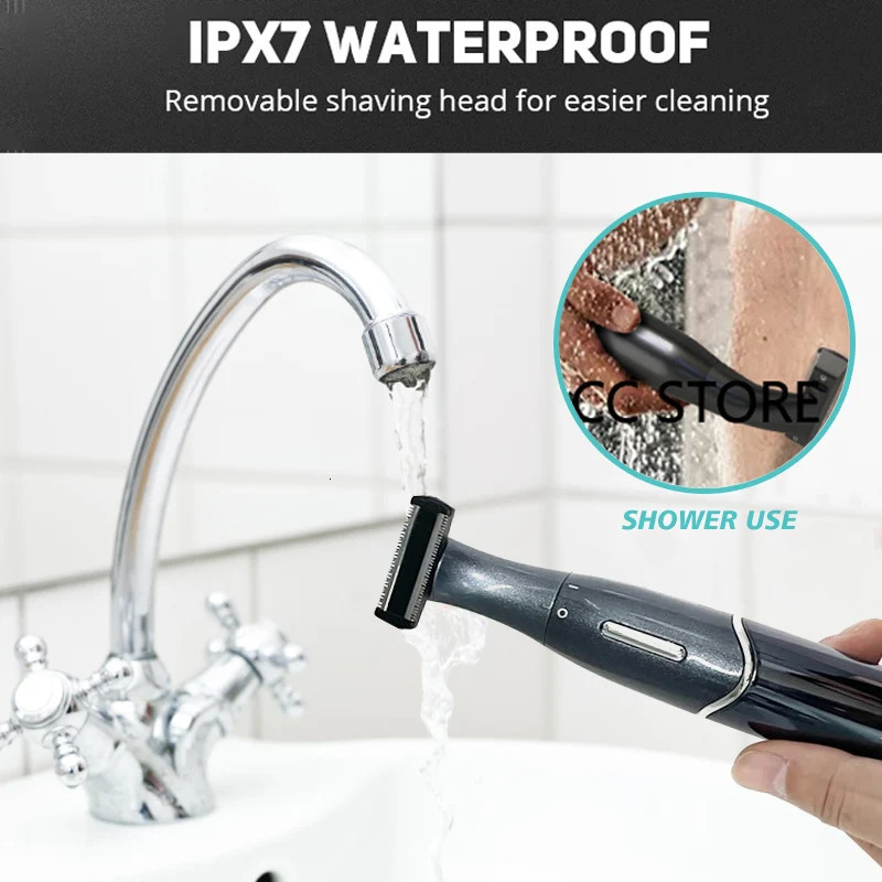 Intimate Areas Haircut Precision Shaver Men Bikini Line Sensitive Razor Balls Eggs Pubic Hair Shaving Trimmer Face Beard Clipper 231220