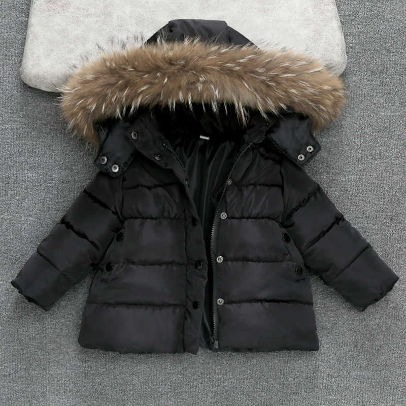 Vest Down Coat s Snowsuit Hooded Boys Winter Coat Snow Wear Down Cotton Thermal children winter Outwear Parkas Fur Collar T231220 S2412122