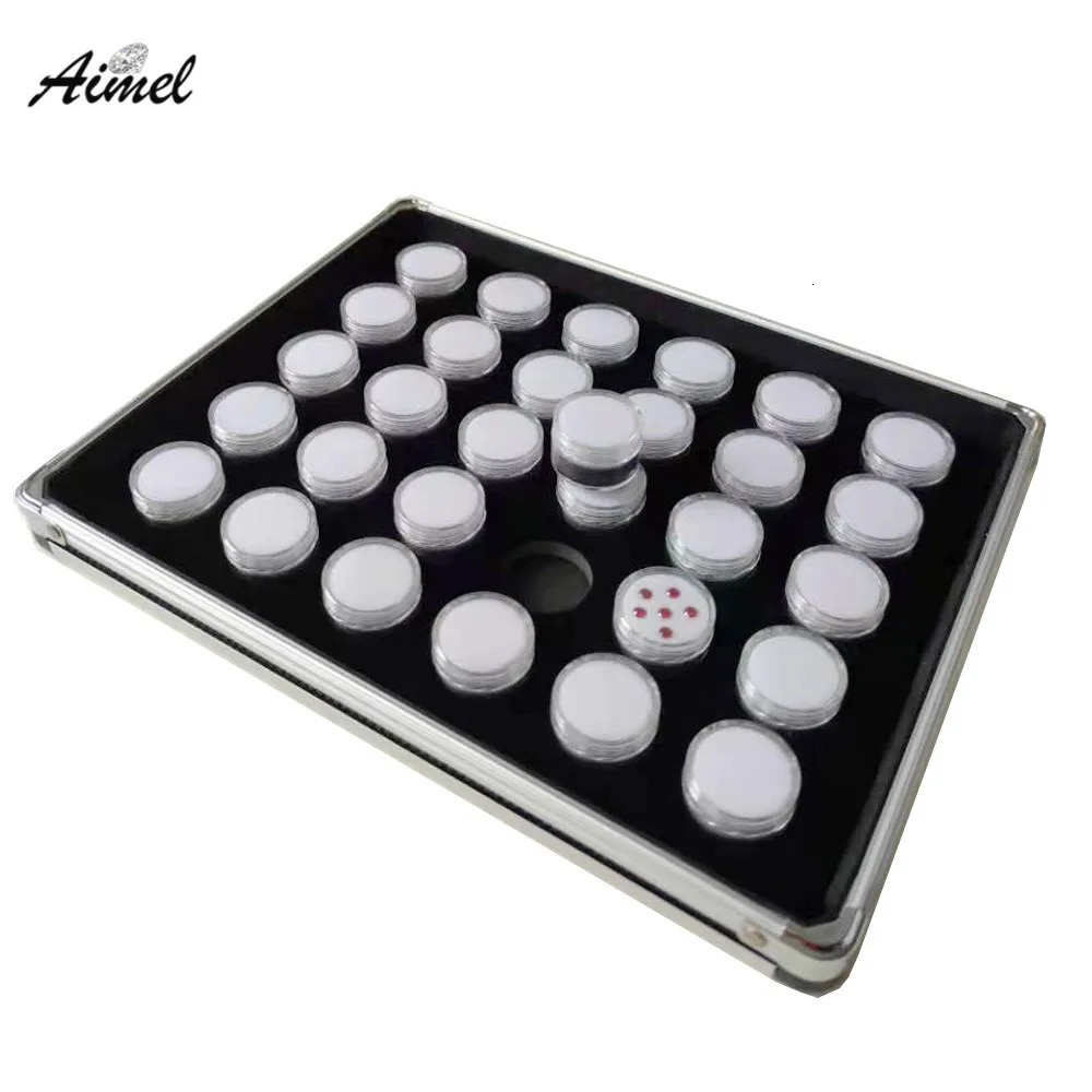Jewelry Boxes 30/20/12 Cells Loose Diamond Display Tray Gemstone Storage Box Necklace Earring Jewelry Organizer Gems Packaging Box 231219