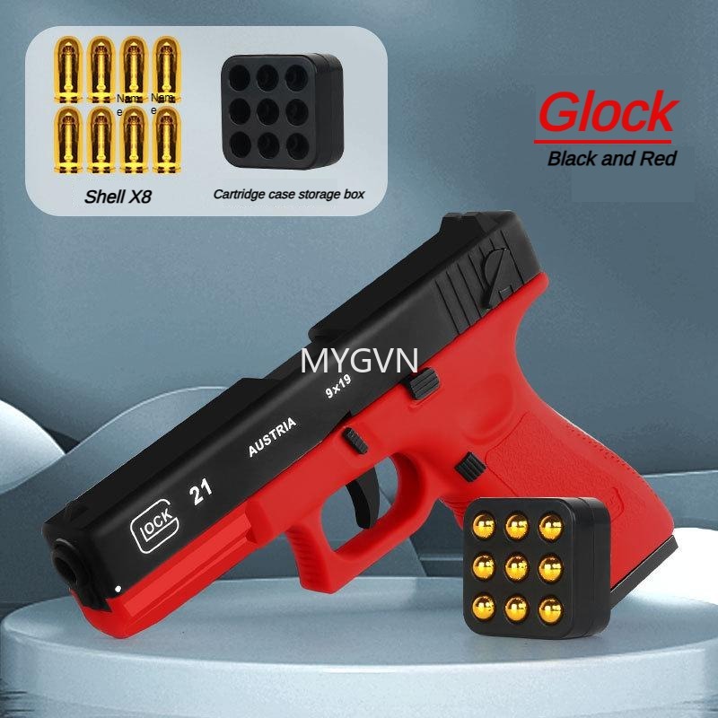 G17 M1911 Pistol Soft Bullet Toy Gun Manual Shell Ejection Blaster Launcher Child Adults Model Boys Birthday Gifts Outdoor Games