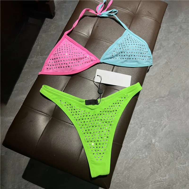 Fashion Bikini Woman Rhinestone Swimwear One Piece Suits Swimsuit Luxury Backless Swimwears Underwear Sexy Bathing Suit Womens Clothing Size S-XL CYD24052103-8