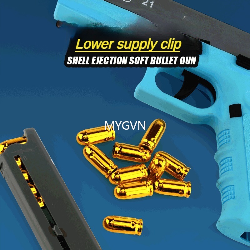 G17 M1911 Pistol Soft Bullet Toy Gun Manual Shell Ejection Blaster Launcher Child Adults Model Boys Birthday Gifts Outdoor Games