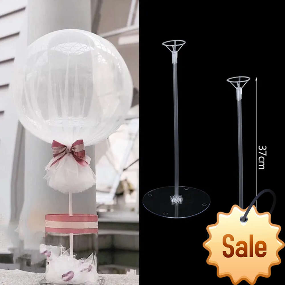 37/70cm Balloon Stand Holder Column for Wedding Birthday Party Table Centerpiece Decoration Baby Shower Globos Support Stick Party Favor Holiday Suppl