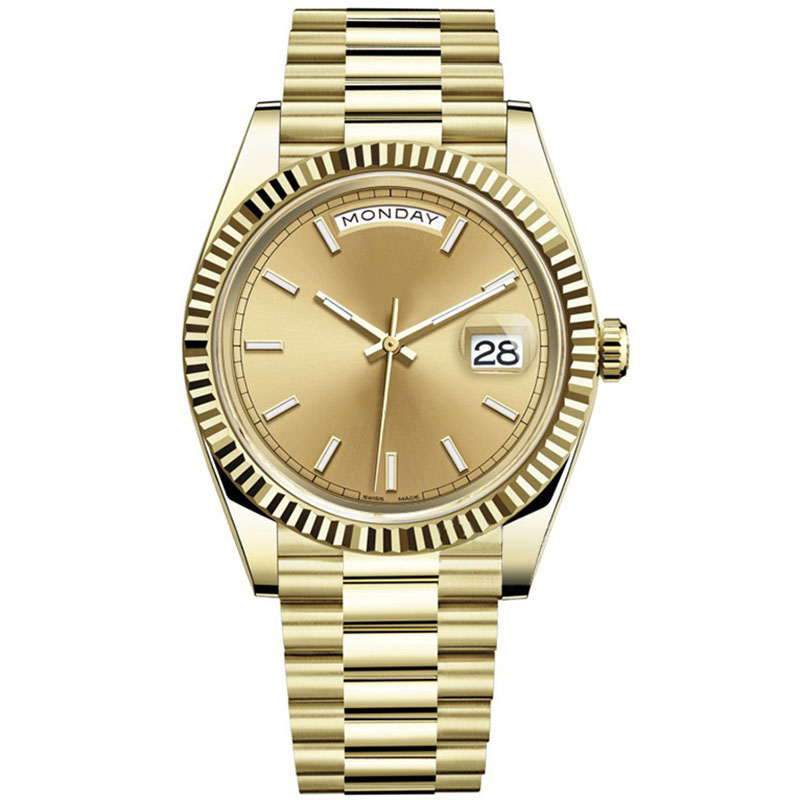 Mens Watch watches High Quality 41mm Rose Gold Automatic Mechanical Movement Stainless Steel President sapphire Watches designer watch