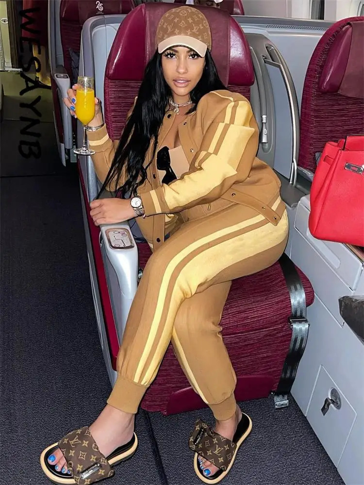 Soild khaki Baseball Fashion Buttons Jackets For Women Crop Top Coats Varsity Bomber Blue Print Long Sleeve 231220