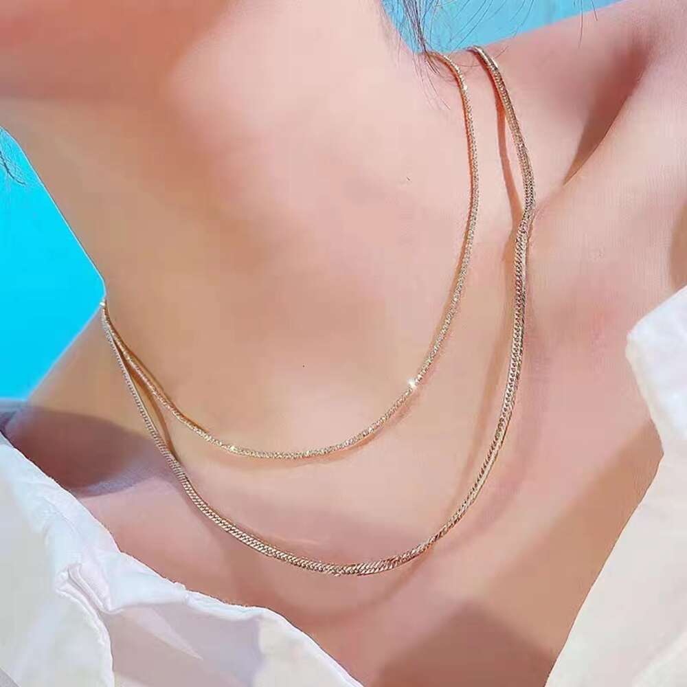 Dropshipping Fashion Au750 Pure Real Gold Pawnable Cuban Link Chain Necklace Fine Jewelry Women Men Ladies Necklaces