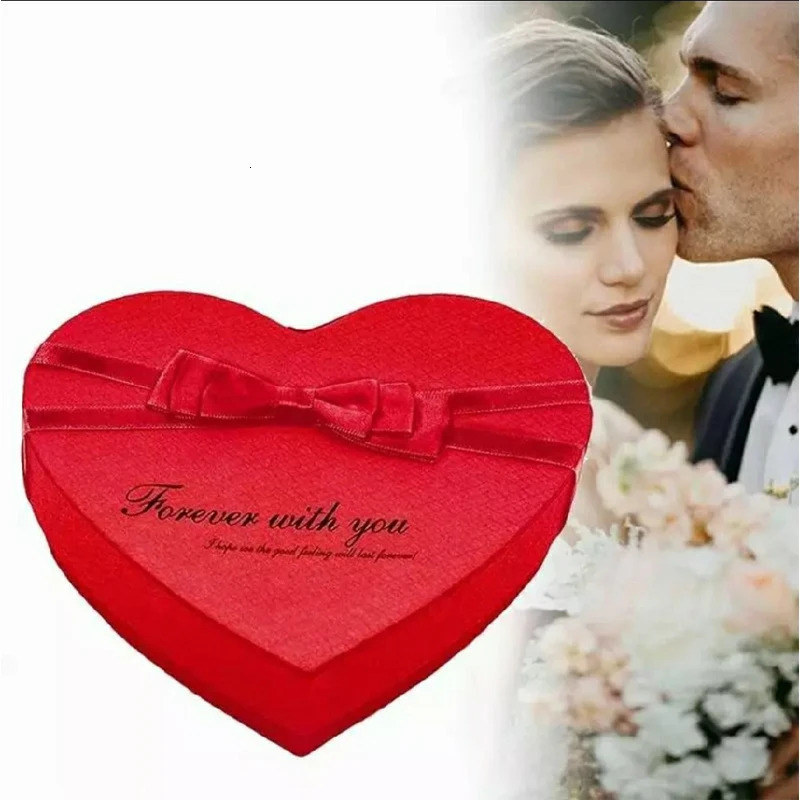 Jewelry Boxes Decoration Soap Artificial Rose Flower San Valentine Gift Teddy Bear Rose Artificielle Flower Valentines Day Box Heart Rose Bear 231219