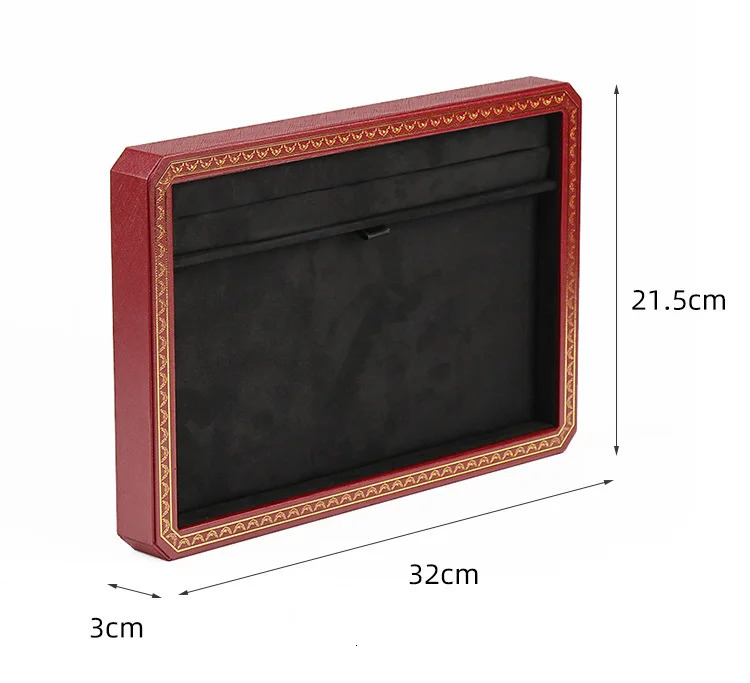Jewelry Boxes Fashion PU Leather Jewelry Ring Jewelry Display Organizer Box Tray Holder Earring Jewelry Storage Showcase 231219