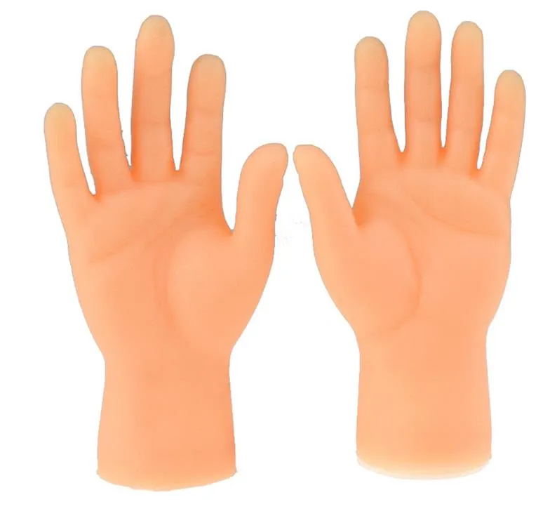Tiny Hands Feet for Fingers Puppets Novelty Games Premium Small Rubber High Five Gesture Hand Foot Left Right Party Props ZZ