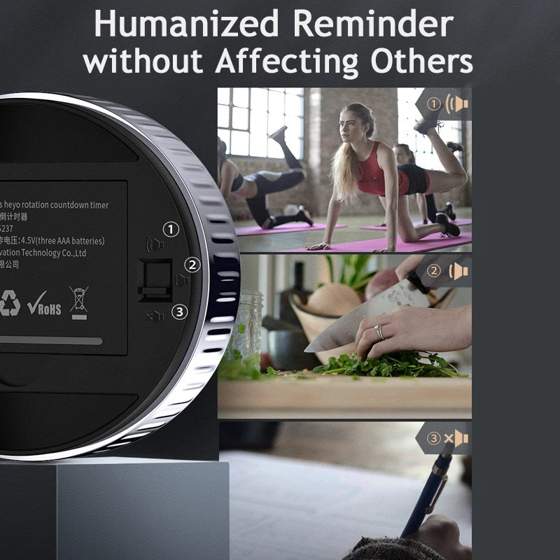 Kitchen Timers Baseus Magnetic Kitchen Timer Digital Timer Manual Countdown Alarm Clock Mechanical Cooking Timer Cooking Shower Study Stopwatch 231219