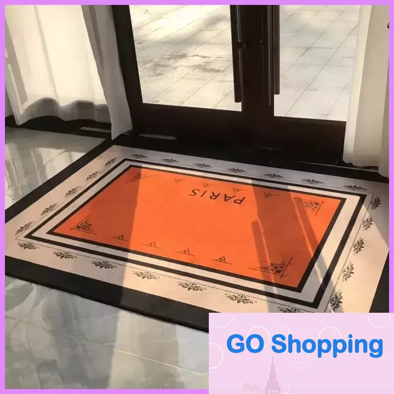 Classic Fashion Orange Carriage carpet Room Decor Rug Living Room Bedside Mattress Clothes Shop Cloakroom Mat Designer Home Decors