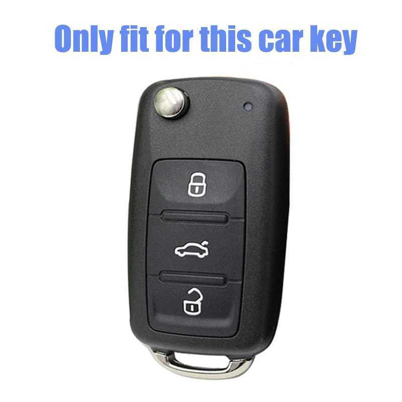 Car Key Leather key case full protective bag for Volkswagen Polo Tiguan Passat Golf Jetta Lavida Skoda Octavia H250113