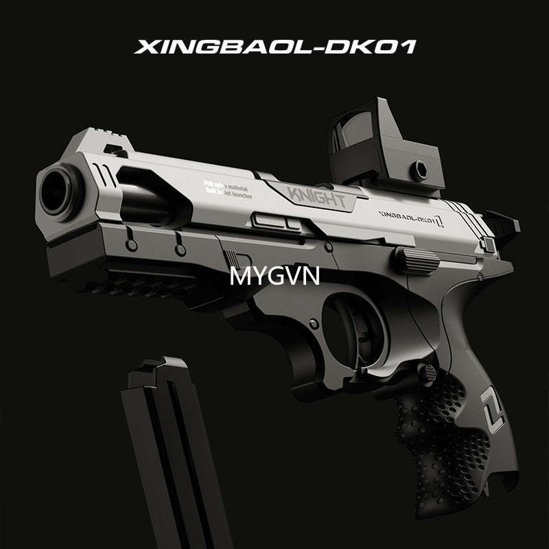 New Knight Shell Ejection Blaster Toy Gun Pistol Soft Bullet Shooting Model Launcher For Adults Boys Children Outdoor Games