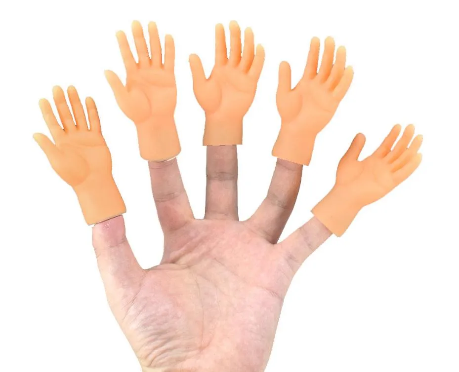 Tiny Hands Feet for Fingers Puppets Novelty Games Premium Small Rubber High Five Gesture Hand Foot Left Right Party Props ZZ