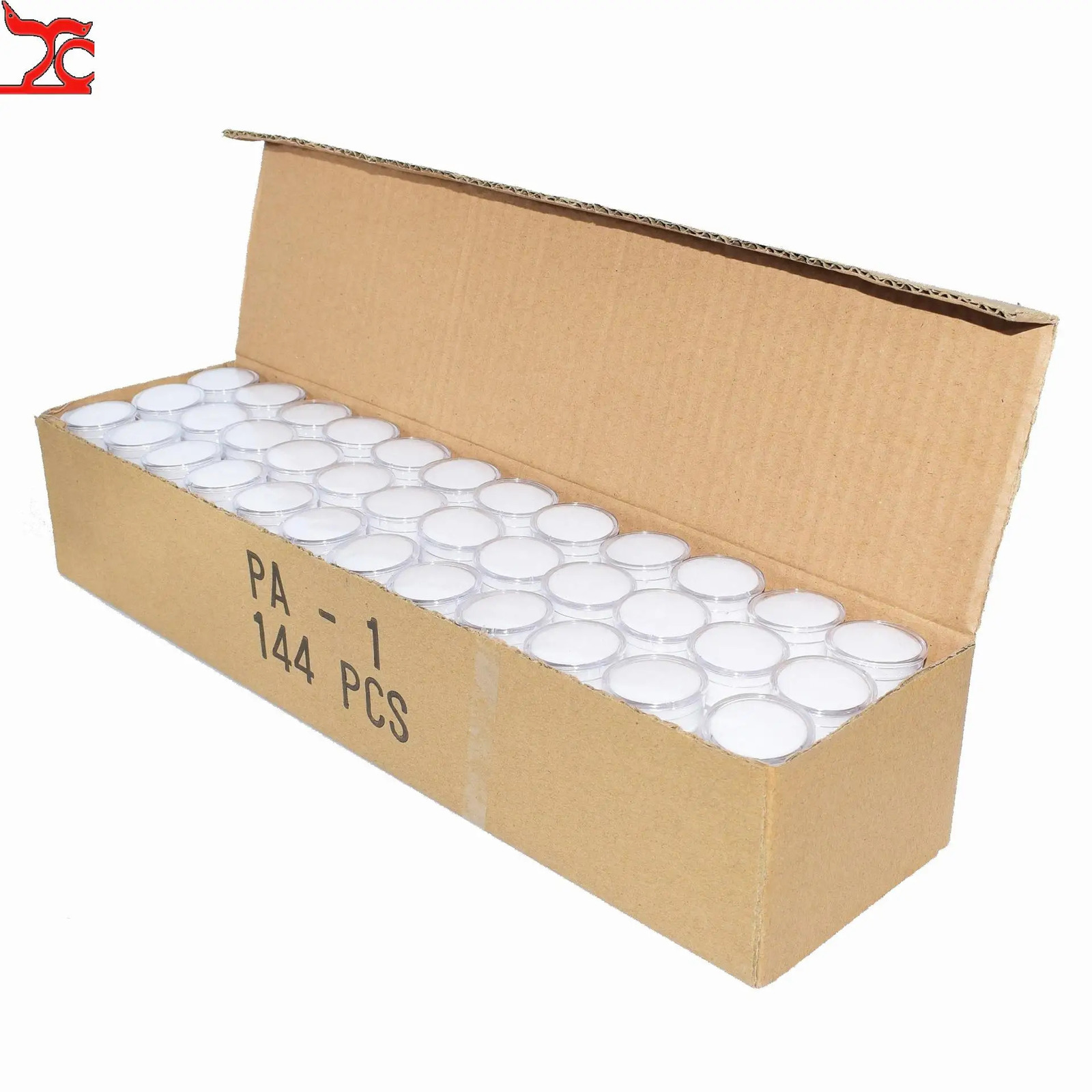 Jewelry Boxes 50Pcs/lot Clear Round Diamond Box Plastic Beads Jewelry Case Gem Storage Box Gemstone Jewelry Packaging Organizer Box 231219