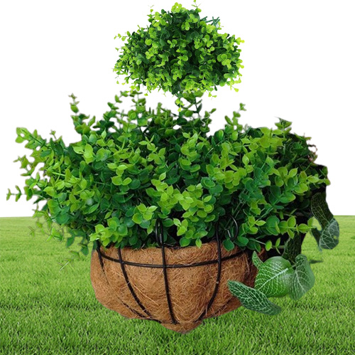 Artificial Plants Flowers Faux Boxwood Shrubs Wedding Office and Farmhouse Indoor Outdoor Decor1560372
