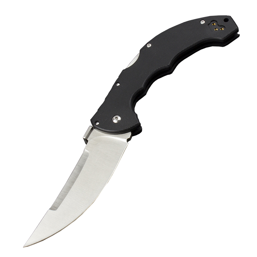 CS-21TTL Tactical Folding Knife D2 Satin/Black Coating Blade CNC Finish G10 Handle Outdoor Camping Hiking Survival Folder Knives with Retail Box