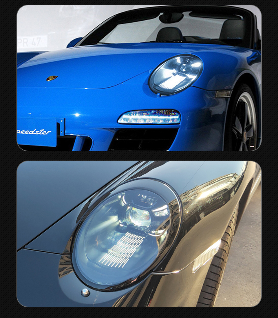 Car LED Headlight For Porsche 997.1 997.2 2005-2012 911 Front Lamp LED Signal Light Head Lights Assembly